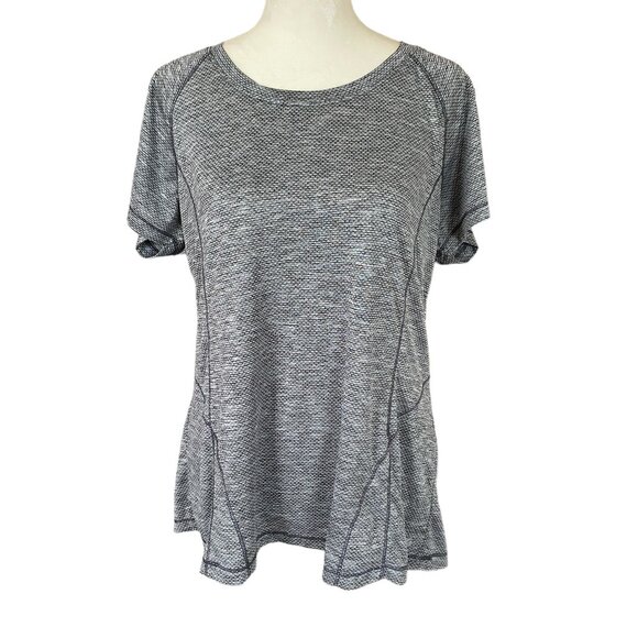 Avia Tops - Avia women's XL gray heather stretchy pullover short sleeve crew neck t-shirt
